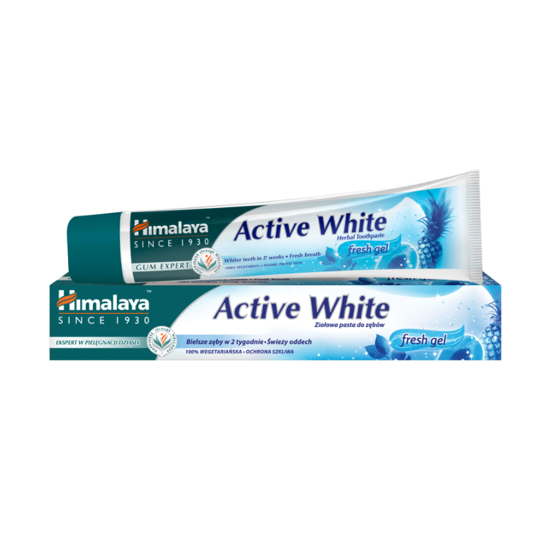 Himalaya Active White Wybielająca pata do mycia zębów w żelu 75ml