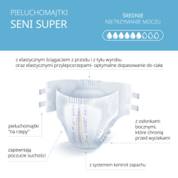 Pieluchomajtki SENI SUPER MEDIUM 30 sztuk