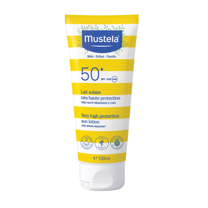 Mustela SUN Mleczko przeciwsłoneczne, wysoko wodoodporne SPF 50+ 100ml