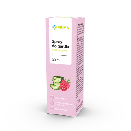 Prima Spray do gardła malinowy 30ml