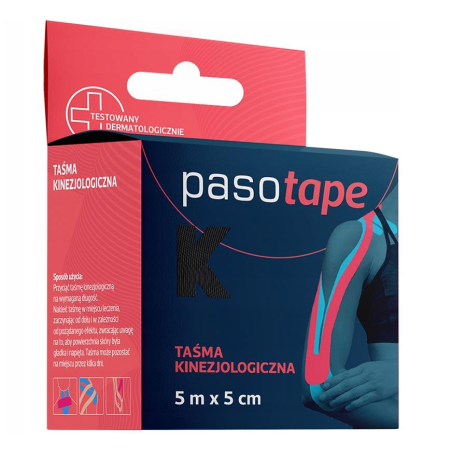 Pasotape Taśma czarna 5mx5cm