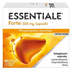 Essentiale Forte 300mg na wątrobę 90 kapsułek