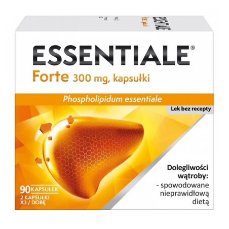 Essentiale Forte 300mg na wątrobę 90 kapsułek