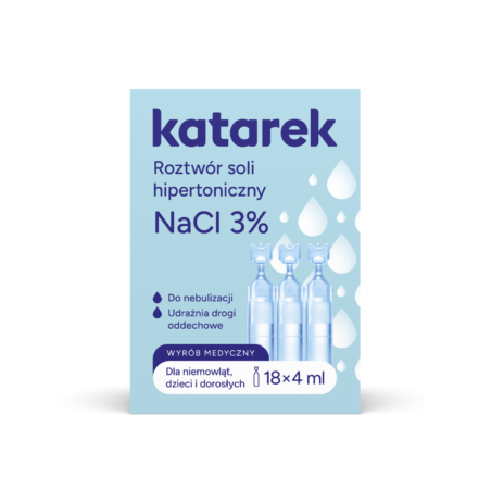 Katarek Roztwór soli hipertoniczny NaCl 3% 18 ampułek po 4 ml