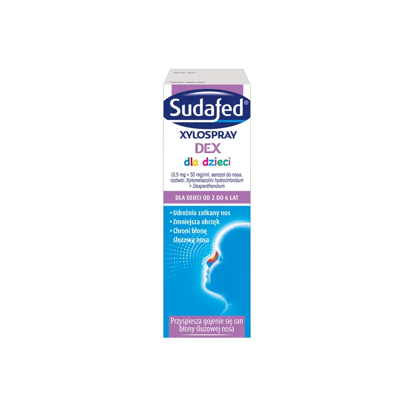 Sudafed Xylospray Dex aerozol do nosa dla dzieci 10ml