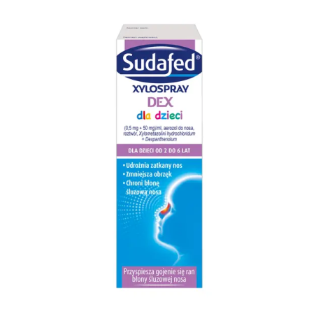 Sudafed Xylospray Dex aerozol do nosa dla dzieci 10ml