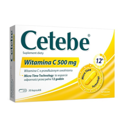 Cetebe Witamina C 500 mg 30 kapsułek