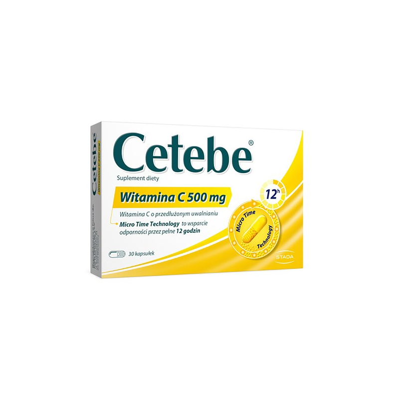 Cetebe Witamina C 500 mg 30 kapsułek