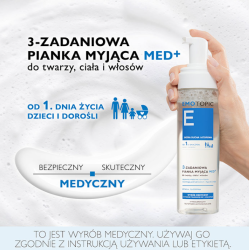 EMOTOPIC 3-ZADANIOWA PIANKA MYJĄCA MED+ do twarzy, ciała i włosów 200ml