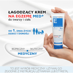 EMOTOPIC ŁAGODZĄCY KREM NA EGZEMĘ MED+ do twarzy i ciała 75ml