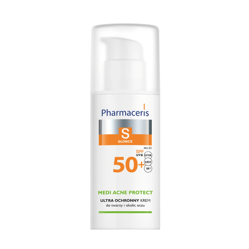 Pharmaceris S MEDI ACNE PROTECT ULTRA OCHRONNY KREM do twarzy i okolic oczu SPF 50+ 50ml