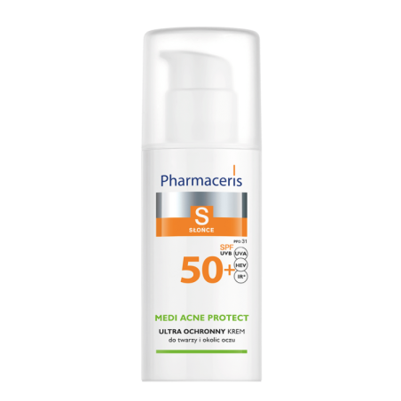 Pharmaceris S MEDI ACNE PROTECT ULTRA OCHRONNY KREM do twarzy i okolic oczu SPF 50+ 50ml