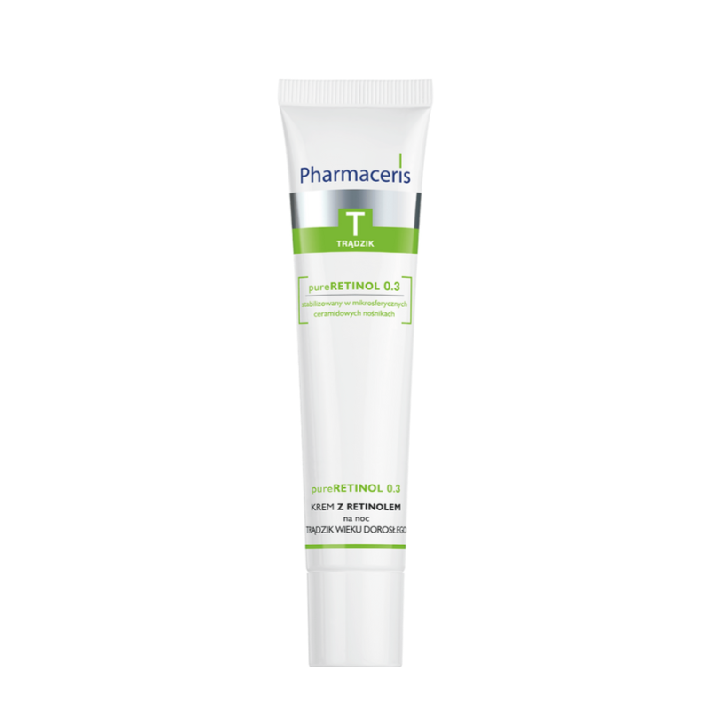 Pharmaceris T pureRETINOL 0.3 Krem z retinolem trądzik wieku dorosłego na noc 40ml
