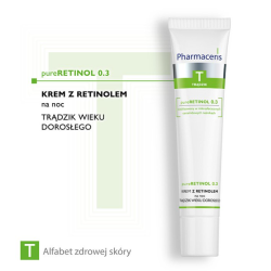 Pharmaceris T pureRETINOL 0.3 Krem z retinolem trądzik wieku dorosłego na noc 40ml