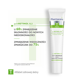 Pharmaceris T pureRETINOL 0.3 Krem z retinolem trądzik wieku dorosłego na noc 40ml