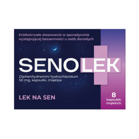 Senolek 50mg 8 kapsułek miękkich