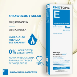 Emotopic Med+ Emulsja do kąpieli do codziennego stosowania 400ml