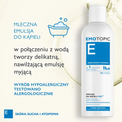 Emotopic Med+ Emulsja do kąpieli do codziennego stosowania 400ml