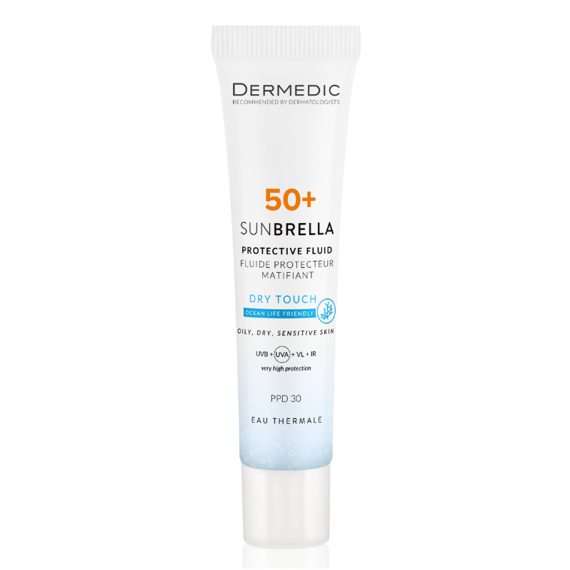 DERMEDIC SUNBRELLA Matujący Krem Ochronny SPF 50+ PPD 30 40ml