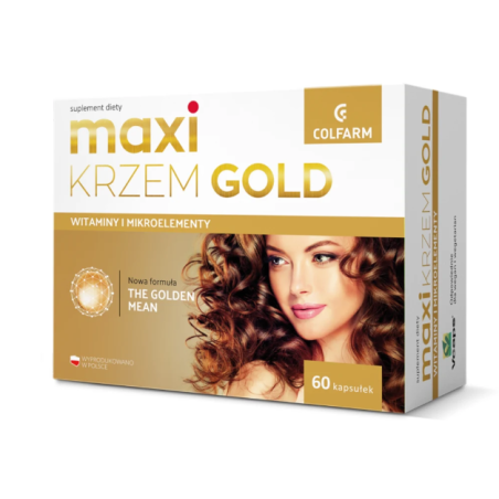 Maxi Krzem Gold 60 kapsułek Colfarm