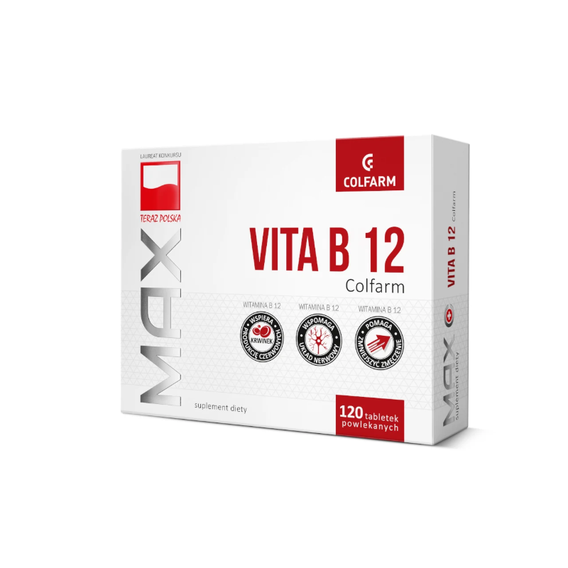 Max Vita B12, 120 tabletek Colfarm