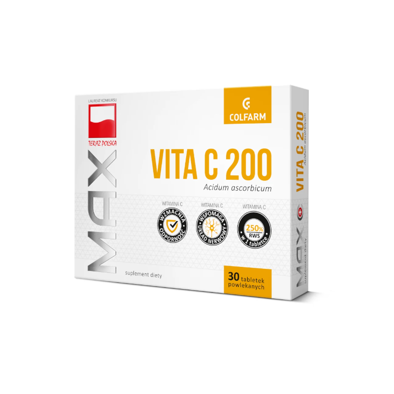 Max Vita C 200, 30 tabletek Colfarm