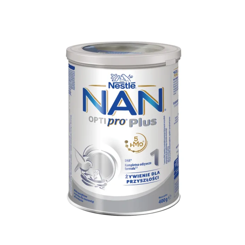 Nestle Nan Optipro Plus 1 - 5 HMO mleko początkowe dla niemowląt od urodzenia 400g