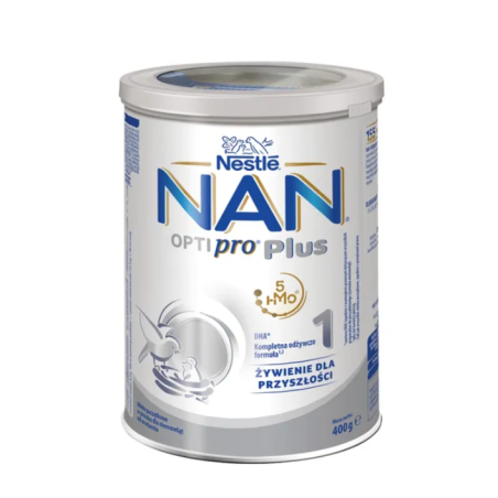 Nestle Nan Optipro Plus 1 - 5 HMO mleko początkowe dla niemowląt od urodzenia 400g