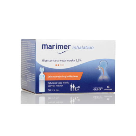 Marimer Inhalation hipertoniczna woda morska 5ml 30 ampułek