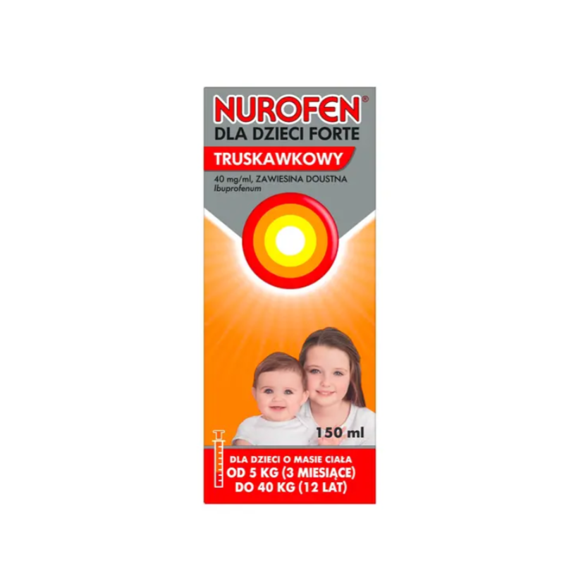 Nurofen Forte dla dzieci o smaku truskawkowym 150ml