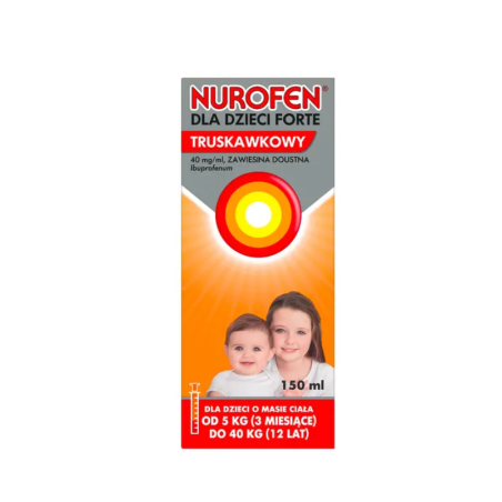 Nurofen Forte dla dzieci o smaku truskawkowym 150ml
