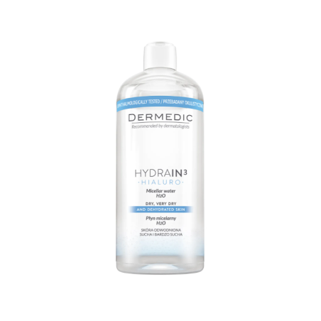DERMEDIC HYDRAIN 3 HIALURO płyn micelarny H2O 500ml