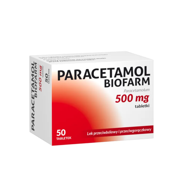 Paracetamol Biofarm 500mg 50 tabletek