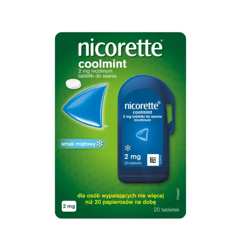 Nicorette Coolmint 2mg 20 tabletek do ssania
