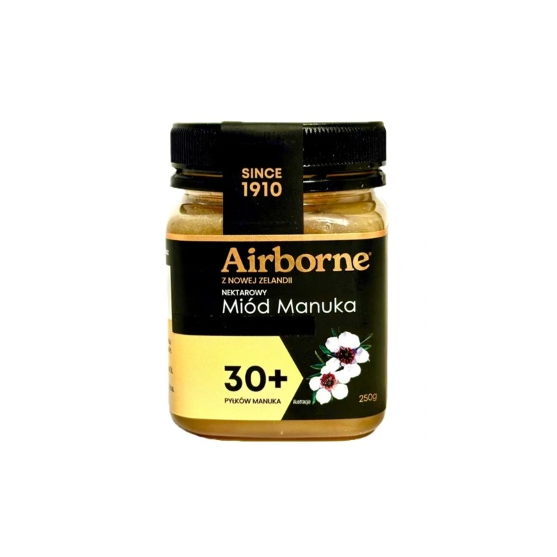 Airborne Miód Manuka 30+ Naturalny Miód 250g