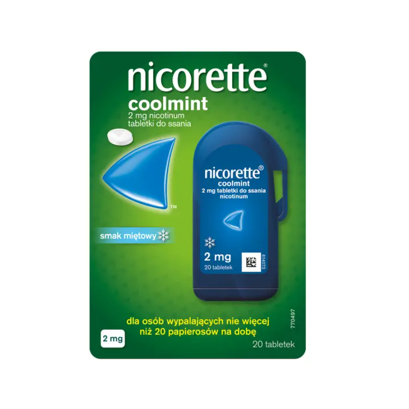 Nicorette Coolmint 4mg 20 tabletek do ssania