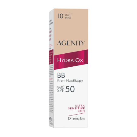 Agenity Hydra-Ox BB Krem nawilżający 10 Light Beige SPF50 30ml