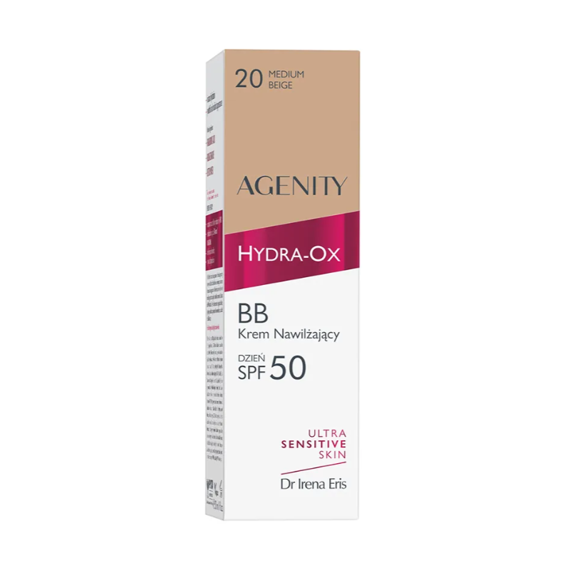 Agenity Hydra-Ox BB krem nawilżający na dzień SPF50 Medium Beige 30ml