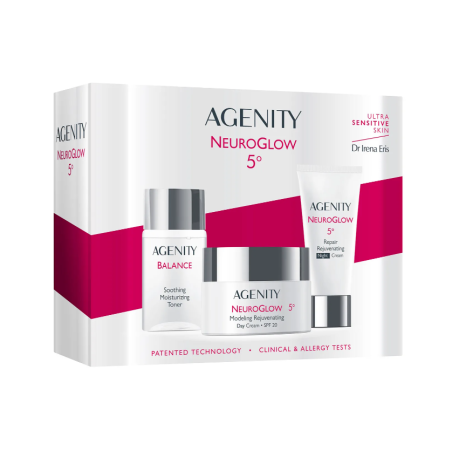 Agenity Neuroglow 5° Zestaw Krem na dzień 50ml + Krem na noc 25ml + Tonik nawilżający 50ml