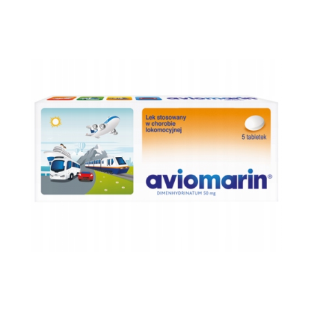Aviomarin 50mg 5 tabletek