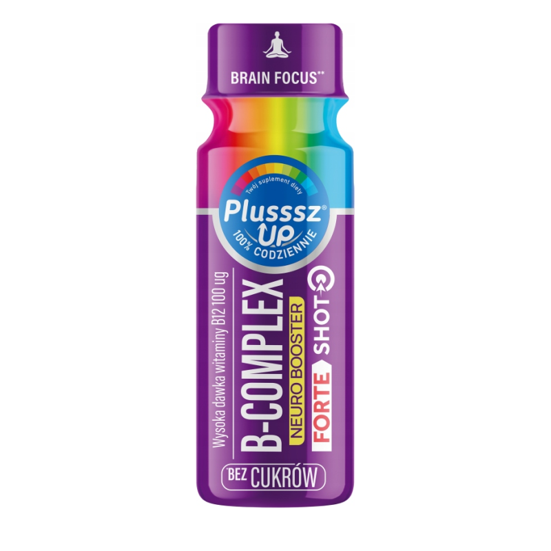 Plusssz Up B-Complex Neuro Booster Forte Shot smak malinowy 1 sztuka