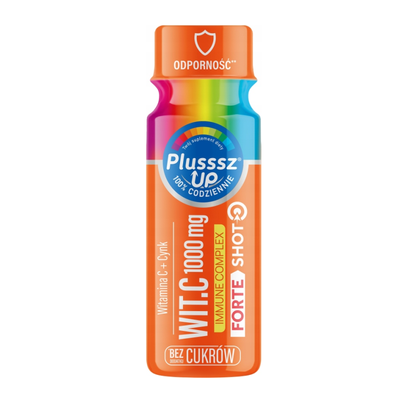 Plusssz Up Witamina C 1000mg Immune Complex Forte Shot smak czarnej porzeczki 1 sztuka