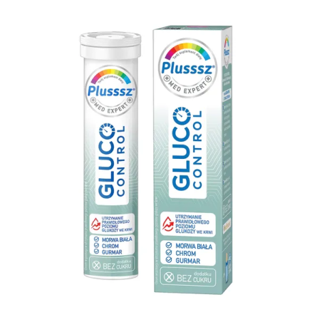 Plusssz Gluco Control prawidłowy poziom glukozy 20 tabletek musujących