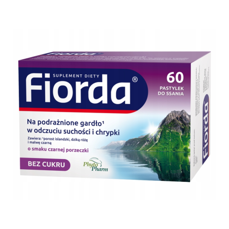 Fiorda Smak Czarnej porzeczki 60 pastylek Phytopharm