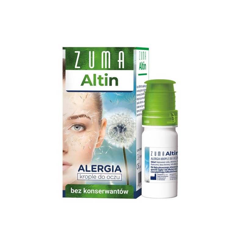 Zuma Altin krople do oczu nawilżające bez konserwantów 10 ml