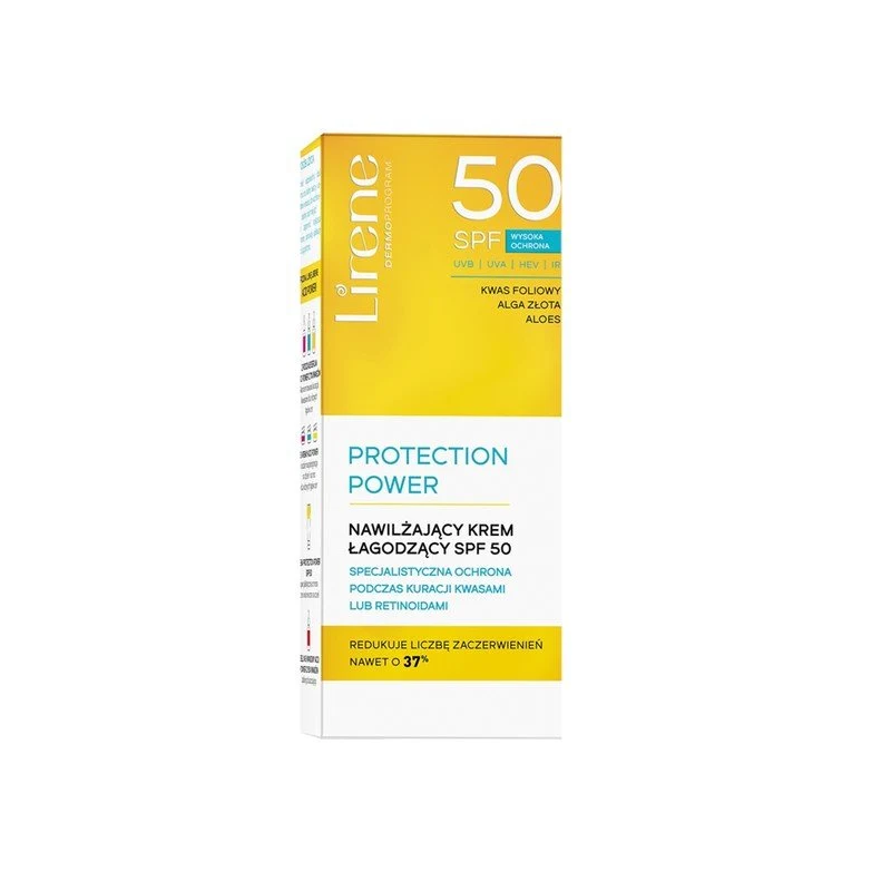 Lirene Protection Power Nawilżający Krem Łagodzący SPF50 50ml