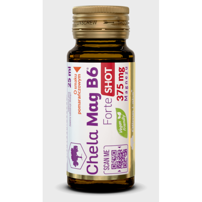 Chela-Mag B6 Forte SHOT 375mg magnezu smak pomarańczowy 25ml