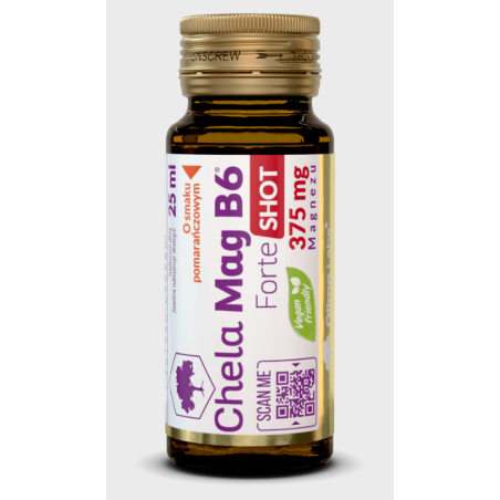 Chela-Mag B6 Forte SHOT 375mg magnezu smak pomarańczowy 25ml