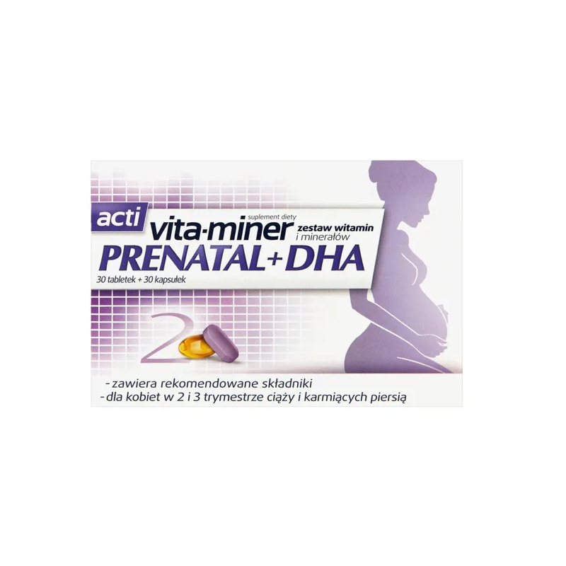 Vita Miner Prenatal + DHA x 30 tabletek + 30 kapsułek