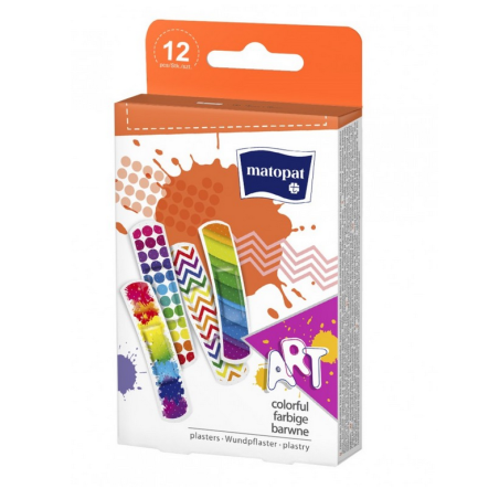 Matopat ART Plastry z opatrunkiem 12 sztuk